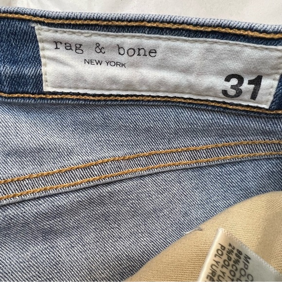 RAG & BONE HIGH RISE ANKLE SKINNY JEANS SIZE 31. - Picture 5 of 9